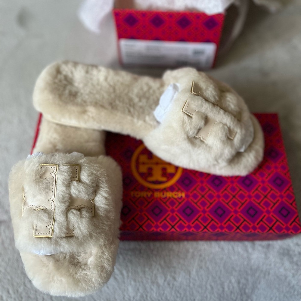 Tory Burch Slippers Ivory Size 7